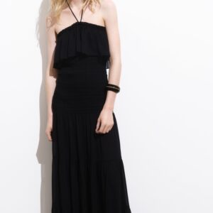 Mango Ruffled maxi dress